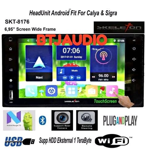 Jual HEAD UNIT TV MOBIL DOUBLE DIN SKELETON OEM FIT TOYOTA CALYA