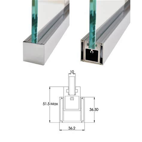 Glass railing u beam stainless steel channel steel aluminum extrusion standard sizes chart ss u ...