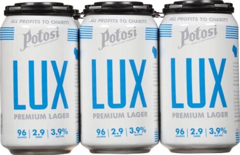 Potosi Brewing Company Lux Premium Lager Beer 6 Cans 12 Fl Oz Kroger