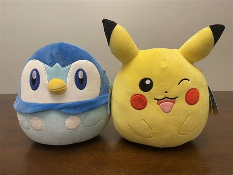 Squishmallow 10 Pokemon Piplup Winking Pikachu SET NWT Pokémon Plush