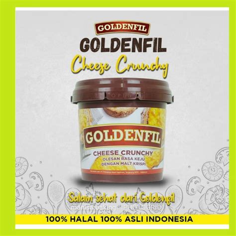 Jual GOLDENFIL CHEESE CRUNCHY 1 KG KEMASAN ASLI PABRIK SELAI KEJU