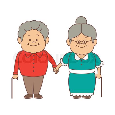 Grandma And Grandpa Cartoon