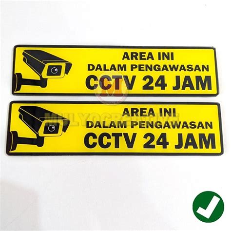 Jual Produk Papan Pemberitahuan Bahan Akrilik Papan Tulisan Cctv