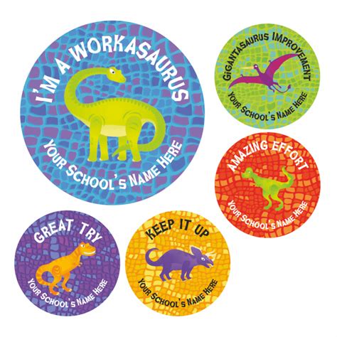 Dinosaur Reward Stickers | School Stickers for Teachers