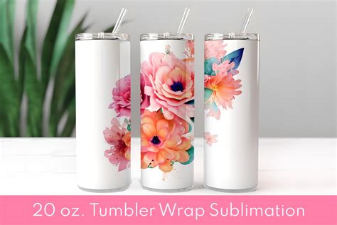 Flowers Bouquet 163 V3 3d Tumbler Wrap Grafik Von Daisy World