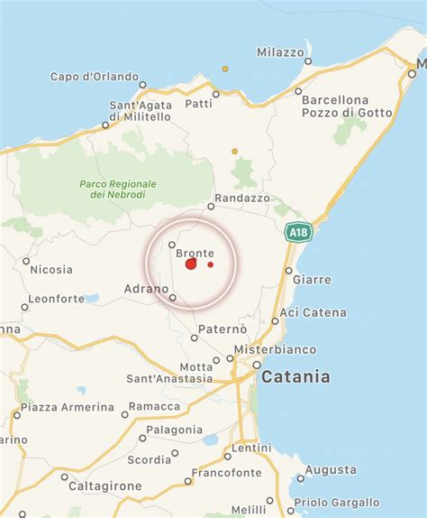 Terremoto In Sicilia Scossa Sulletna Epicentro A Bronte Mappe E Dati