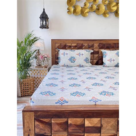 Urban Space Divine Tc Cotton Bedsheets For Double Bed Tradition