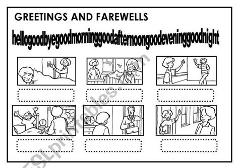 Greetings Greetings Esl Worksheets Worksheets