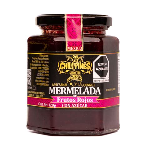 Mermelada De Frutos Rojos 300g Chilipines Mexico