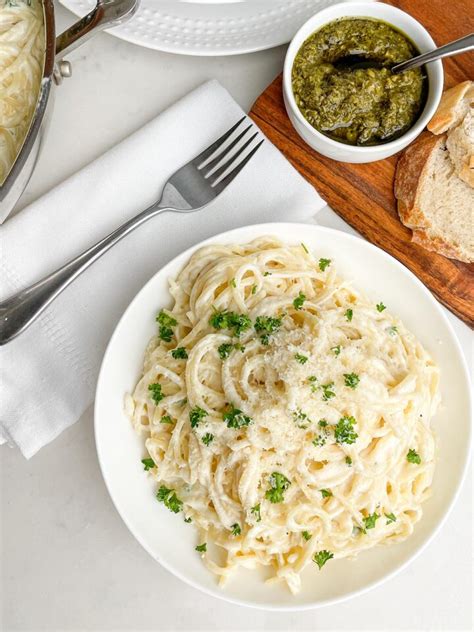 Spaghetti With Alfredo Sauce Midwestern Homelife