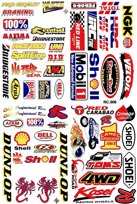 Amazon Fr Sponsor Sticker ATV Supercross Racing Motocross Autocollant