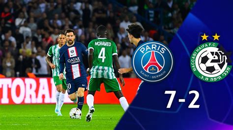 Ligue Des Champions Le R Sum Du Match Psg Maccabi Ha Fa Youtube