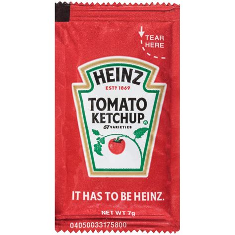 Amazon Heinz Ketchup Single Serve Packet Oz Packets Pack