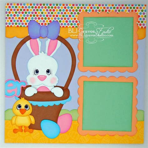 BLJ Graves Studio: Easter Bunny Scrapbook Pages