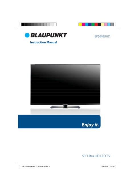 Blaupunkt Bp Uhd Handleiding Pagina S