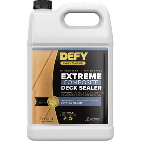 Defy Composite Deck Waterproofing Sealer Gal Def 300416