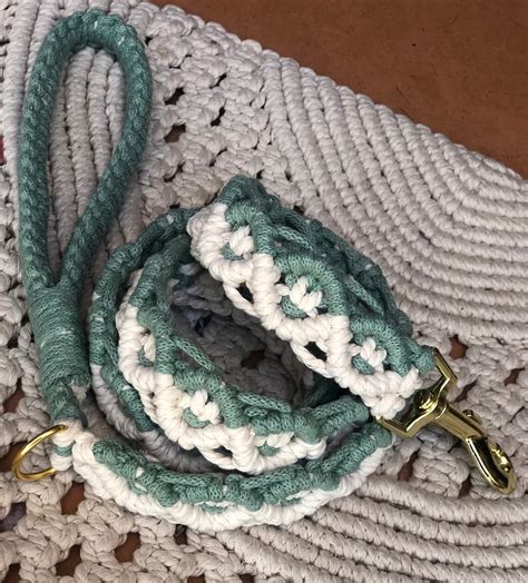 Macrame Dog Leashes Pet Accessories Unique Handmade Leashes Etsy