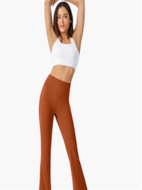 Buy Jc Collection Women Rust Orange Solid Antimicrobial Tights Tights