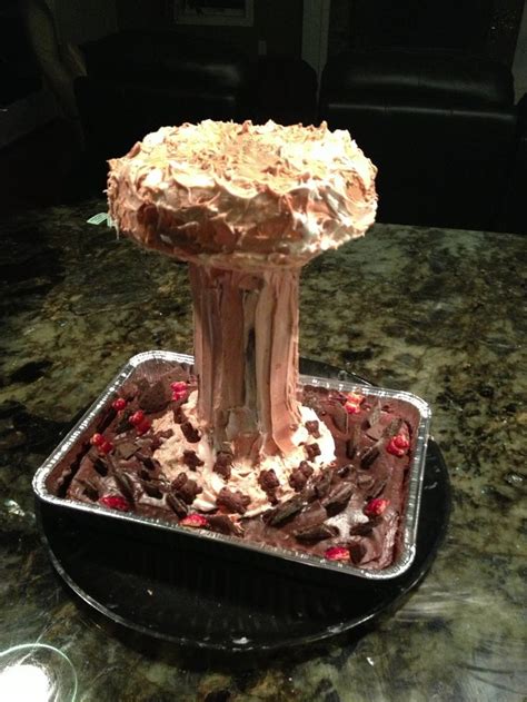 Atomic Bomb Cake Mad Science Party Pinterest Bomb Cake And Cakes