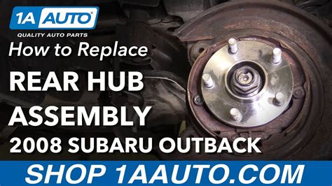 How To Replace Rear Wheel Hub Assembly 05 09 Subaru Outback YouTube