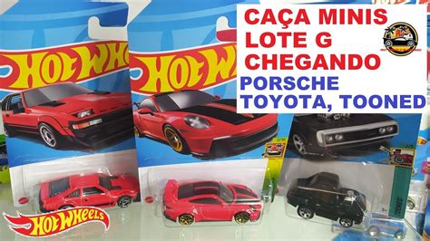 CAÇA MINIS LOTE J INÉDITOS HOT WHEELS MAINLINE PORSCHE TOYOTA 70