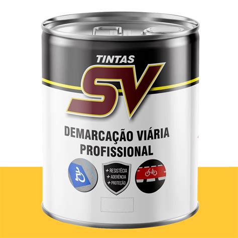 Tinta Para Piso Demarca O Viaria Sv Amarelo L Loja Online Sa Tintas