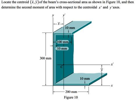 Solved Locate The Centroid X Yof The Beams