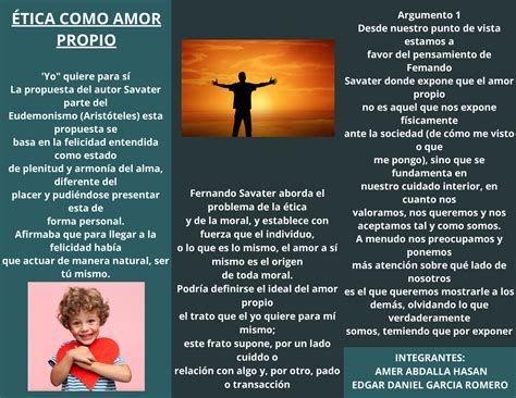 Ética COMO AMOR Propio aaa ÉTICA COMO AMOR PROPIO Yo quiere para