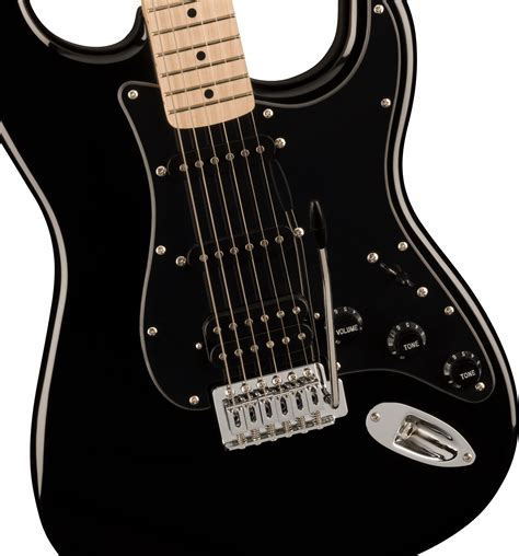 SQUIER SONIC STRATOCASTER HSS Black Swing City Music