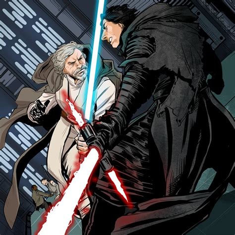 Luke Skywalker vs Kylo Ren by Macbethoff : r/ImaginaryJedi