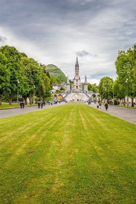 Sanctuary of Our Lady of Lourdes-Occitanie, France Stock Image - Image ...