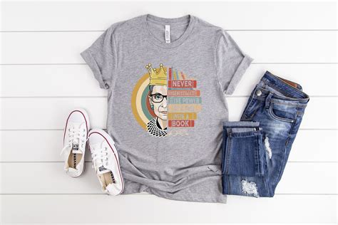 Ruth Bader Ginsburg T Shirt Never Underestimate The Power Of Etsy