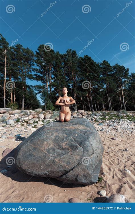Naked Girl Outdoor Naked Yoga Stock Photo Image Of Exercise Outdoor