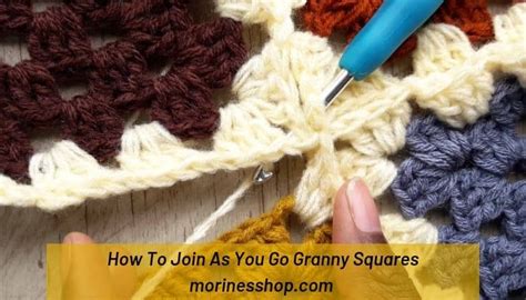 How To Join As You Go Granny Squares Morine S Shop Granny Square