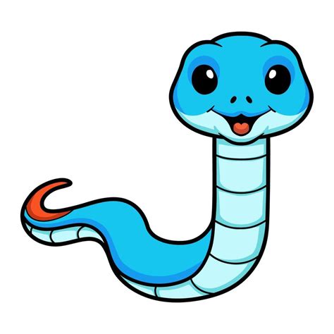 Cute blue snake viper cartoon 17071823 Vector Art at Vecteezy