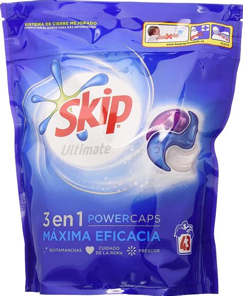 Skip Ultimate Triple Poder Detergente Capsulas Maxima Eficacia