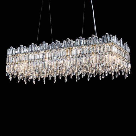 Michael Amini 12 Light Dimmable Square Rectangle Chandelier Wayfair