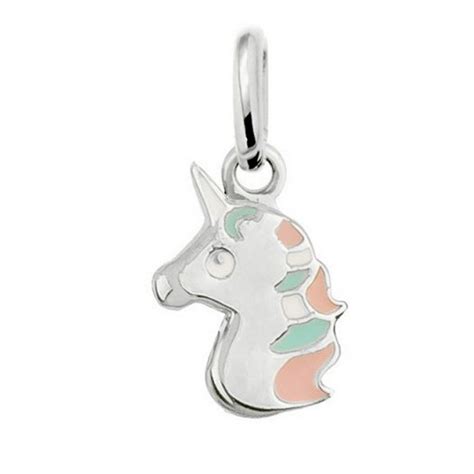 Pendentif Enfant Fille Licorne En Argent Cha Ne Superbijoux