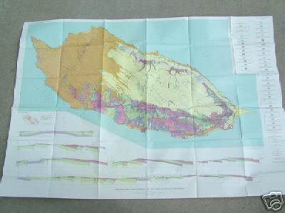 USGS SAN NICOLAS ISLAND GEOLOGY HUGE MAP w BOOK! CA | #17251735