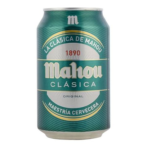 Cerveza Mahou clásica 33 cl pack 12 latas