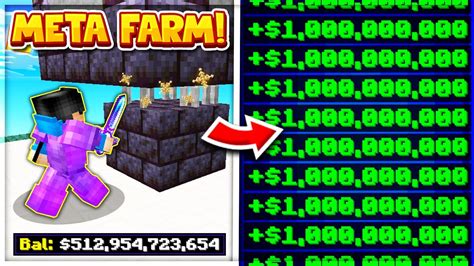 Most Insane Massive Auto Afk Money Farm On Best Skyblock Server