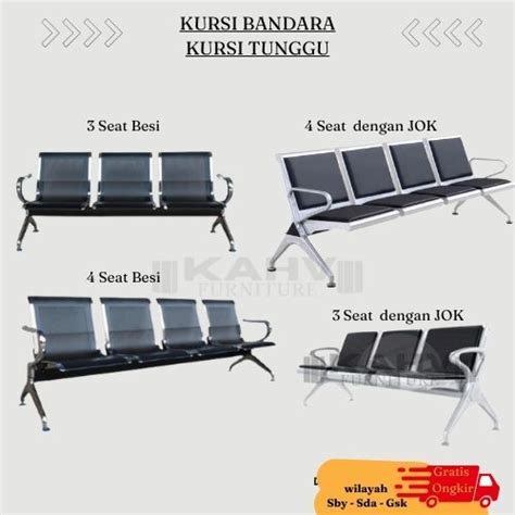 Jual Kursi Tunggu Bandara Waiting Chair Kursi Tunggu Besi Shopee