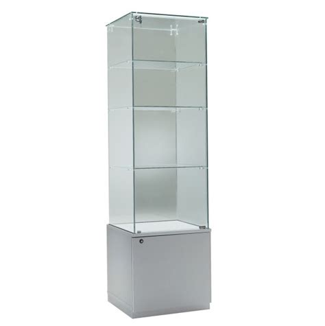 Abschlie Bare Glasvitrine Mit Unterschrank Hochwertige Pr Sentation