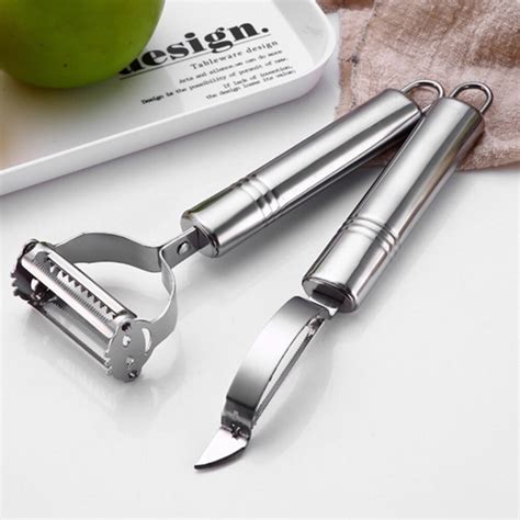 Kit Descascador Ralador Inox De Alimentos Frutas Legume No Shoptime