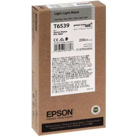 Cartus De Cerneala Original Epson T6539 Light Light Black C13T653900