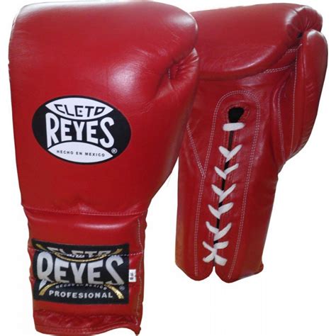 GUANTES DE ENTRENAMIENTO CLETO REYES CON AGUJETA COLOR ROJO 12 A 14 OZ