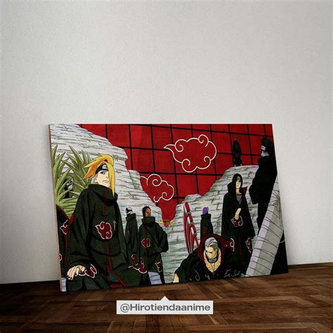 Cuadro Clan Akatsuki Naruto Hiro Tienda Anime