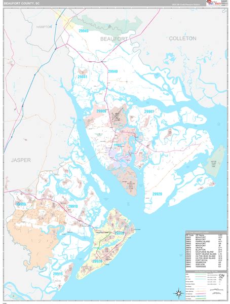 Map Of Beaufort County Sc - Maping Resources