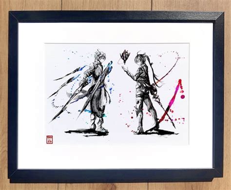 Fan Art Print Final Fantasy XIV Endwalker Alphinaud and - Etsy