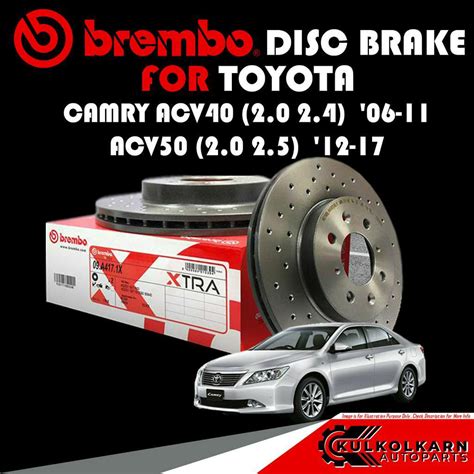 จานเบรกหนา TOYOTA CAMRY ACV40 2 0 2 4 ACV50 2 0 2 5 HC Dimple